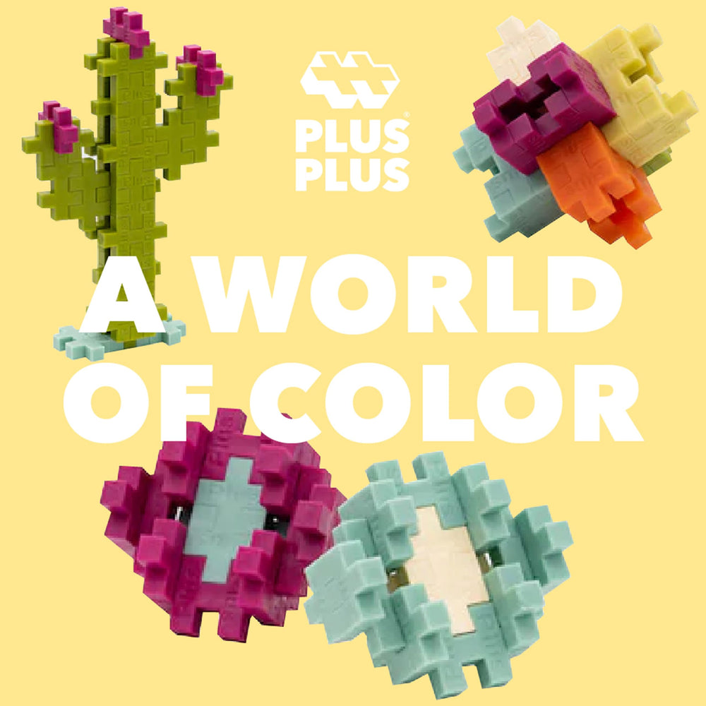 Group play with Plus Plus Botanica encourages collaborative exploration and storytelling.
