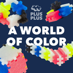 PLUS PLUS 240-piece set with a Building Idea Guide for inspiration