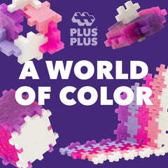 PLUS PLUS building idea guide inspires planning and colorful structure ideas.