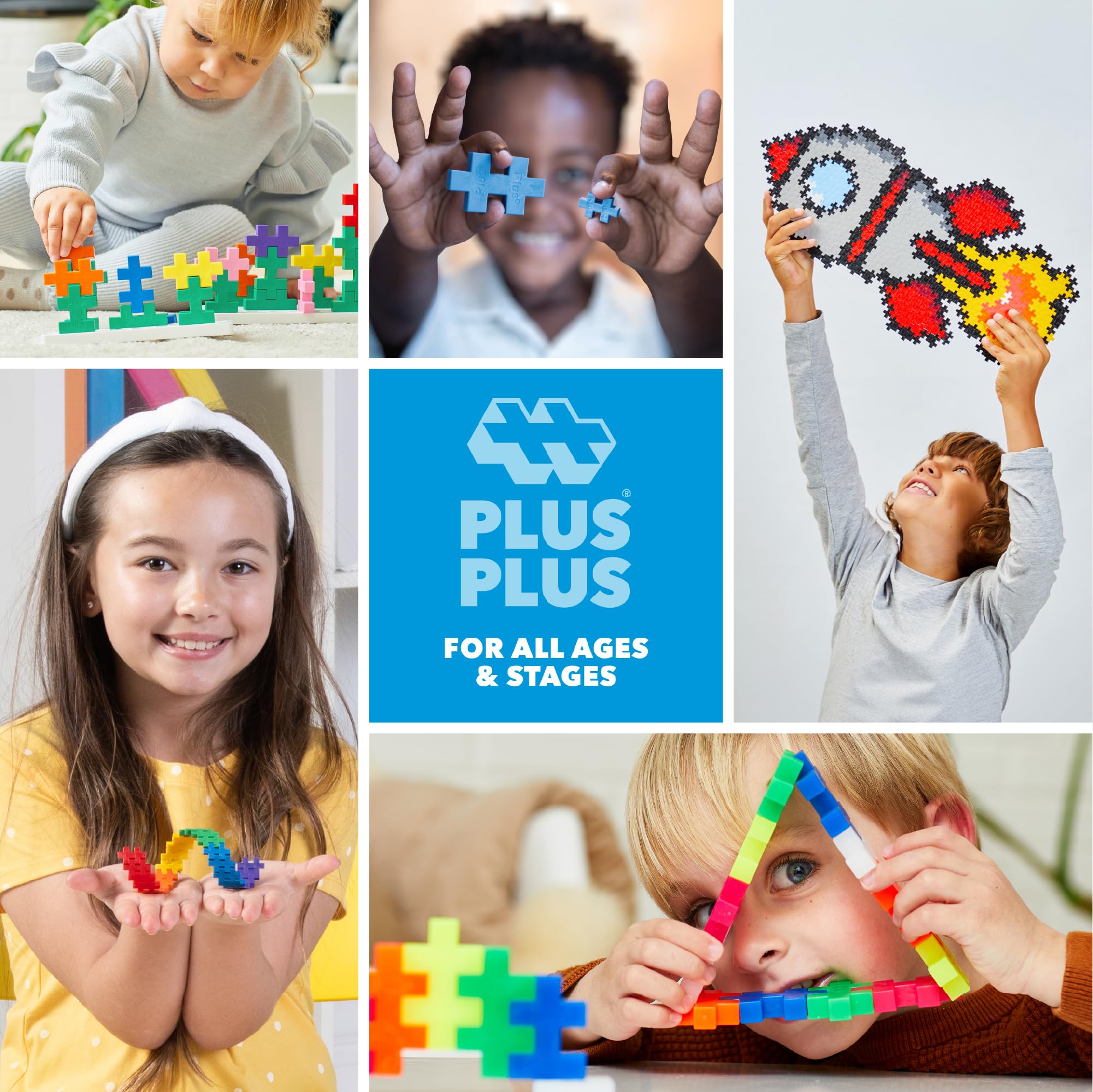 PLUS PLUS creative mosaics and 3D builds spark imagination
