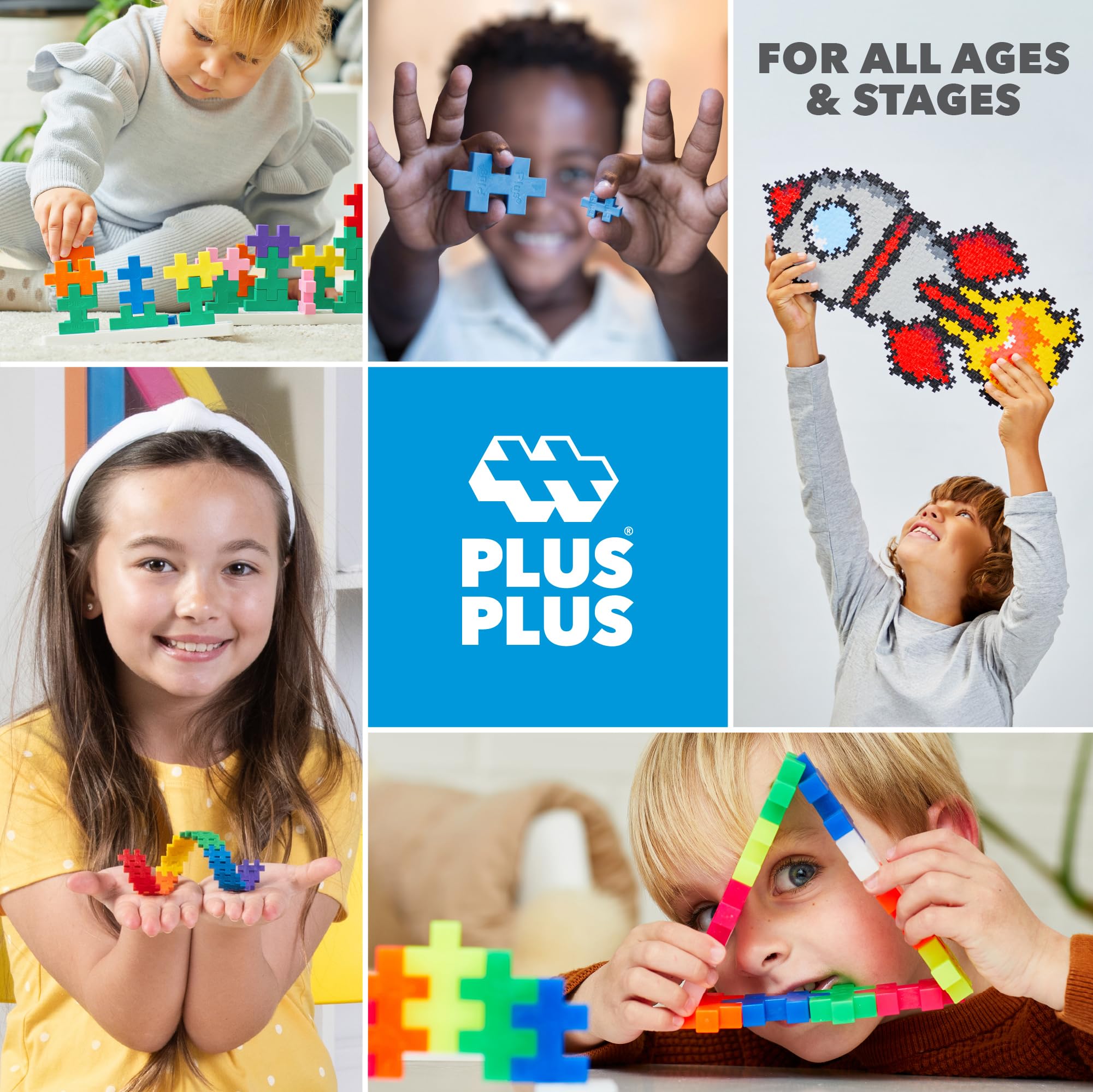 PLUS PLUS Learn to Build suitable for ages 5-12 fuels growing fine motor skills