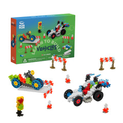 PLUS PLUS Learn to Build Vehicles 360-piece set for creative construction play