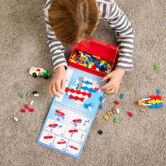 Plus Plus Puzzle by Number Bicycle design enhances fine motor skills on the move