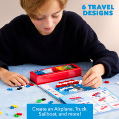 Plus Plus Puzzle by Number Bus design offers quick, colorful on-the-go builds