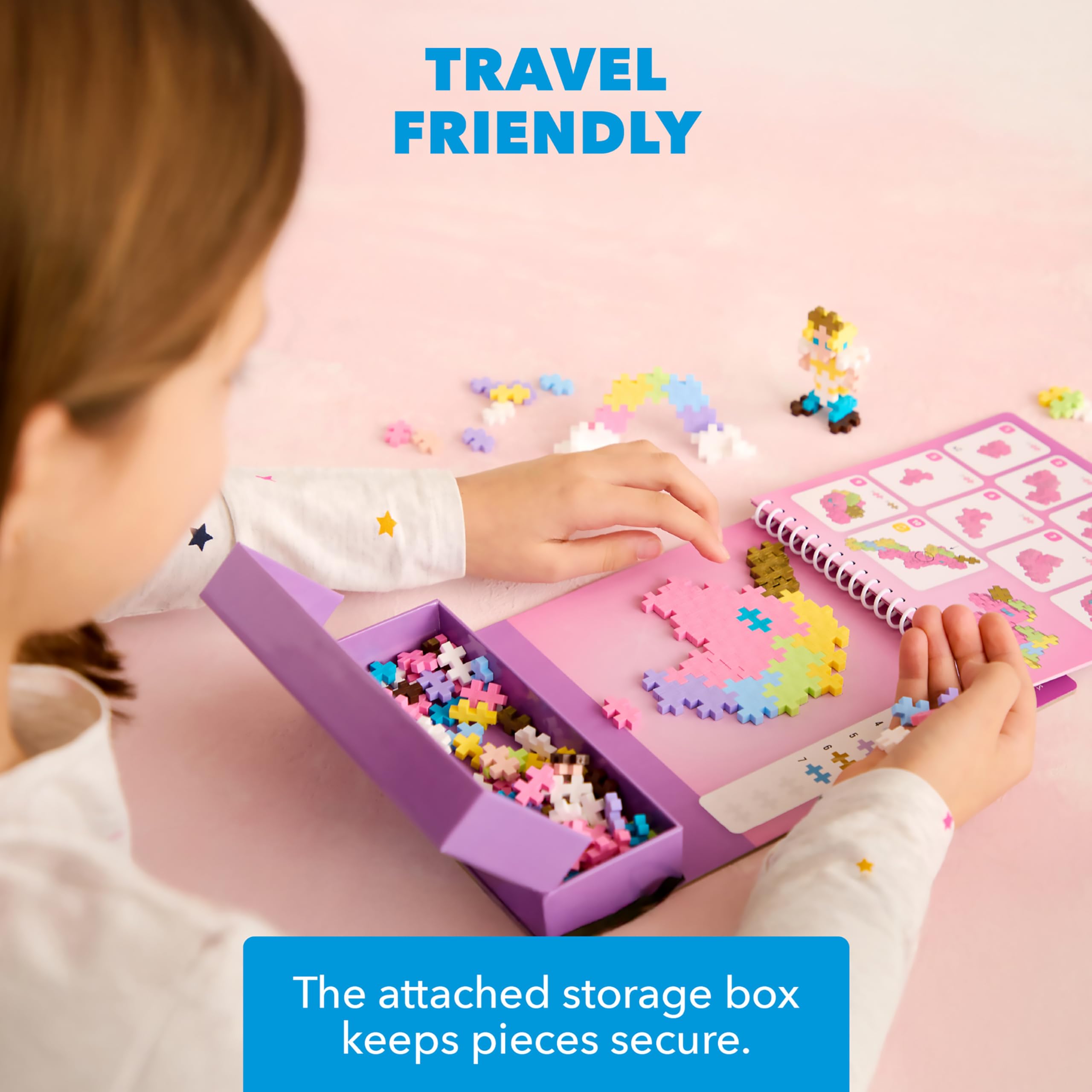 Plus Plus Puzzle by Number princess design sparks creative storytelling and color play