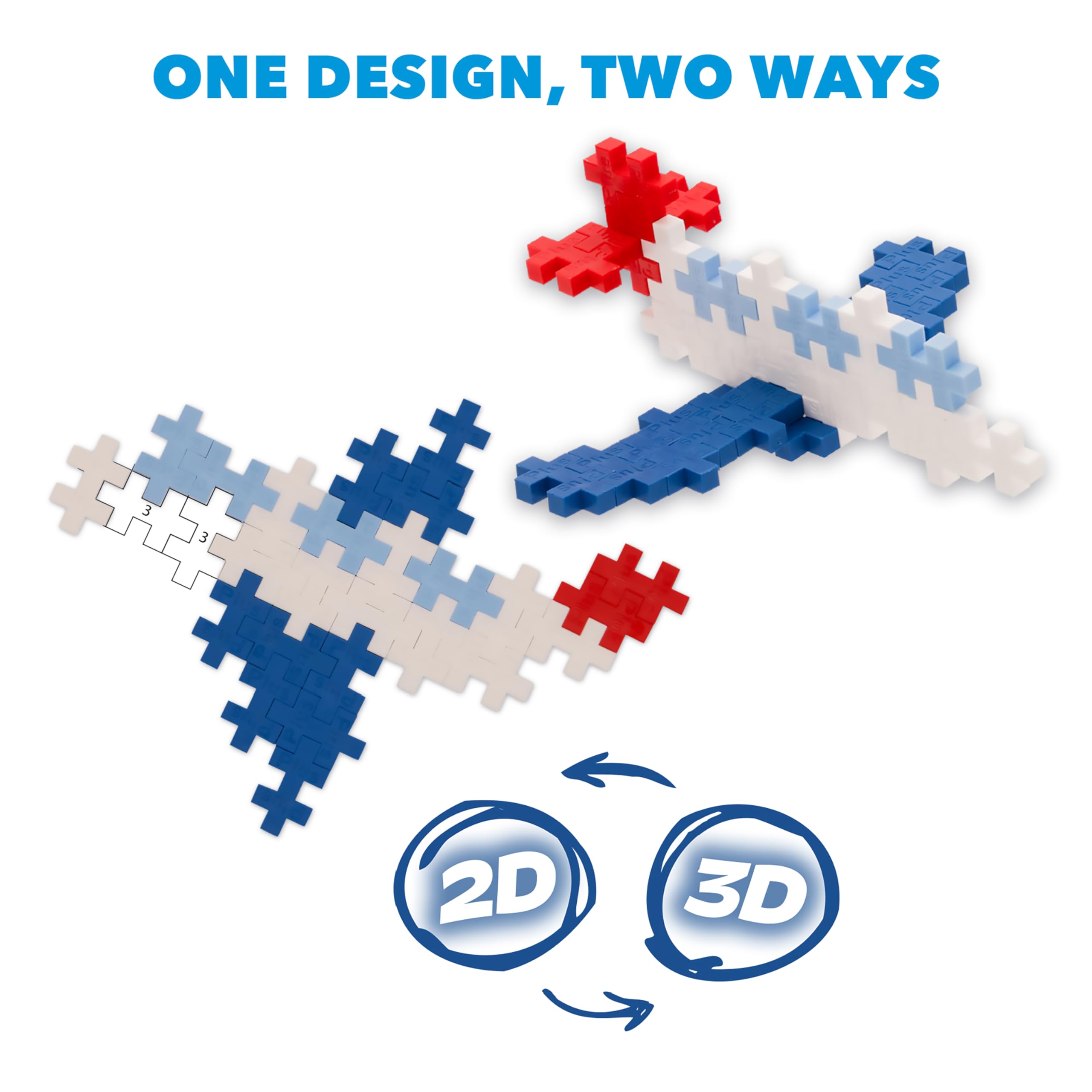 Plus Plus Puzzle by Number Train design keeps kids engaged on the go