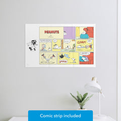 Plus Plus completed puzzle shown at 12 by 8 inches for display-ready art.