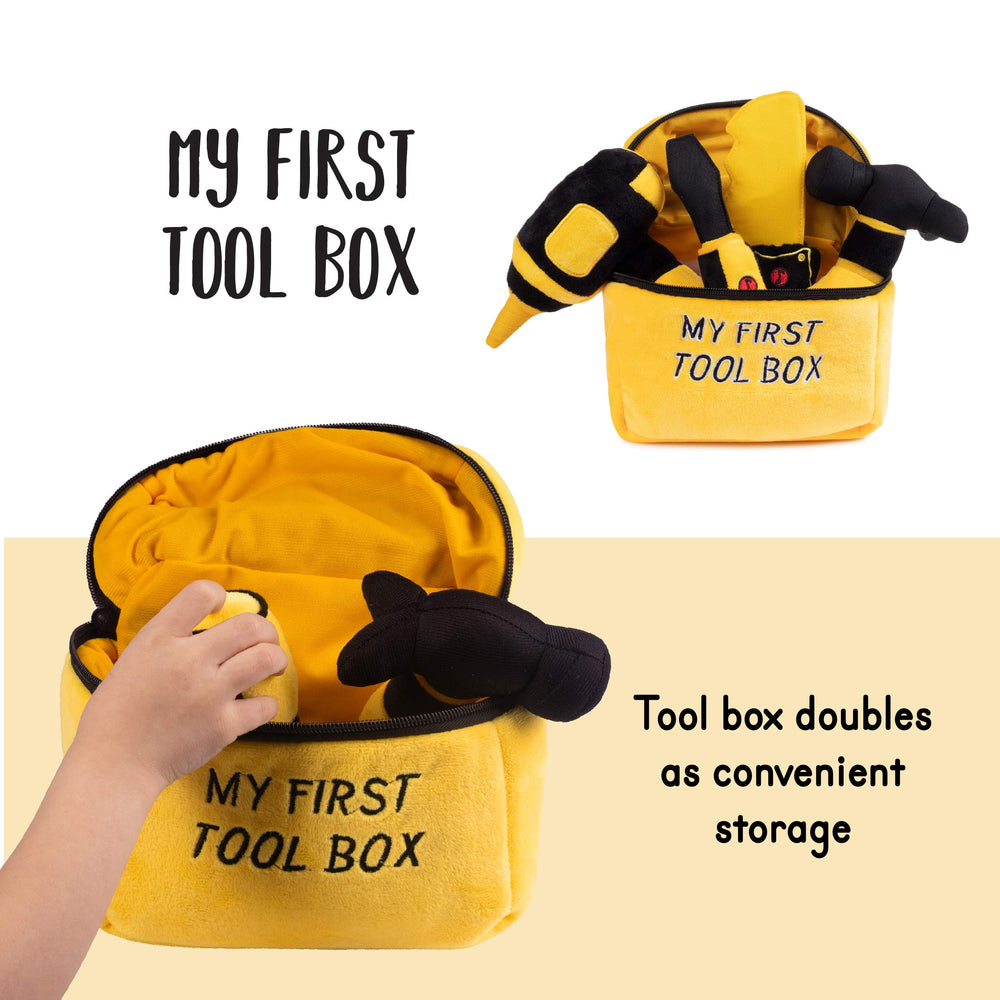 Plush Creations plush hammer for gentle role-play and coordination.