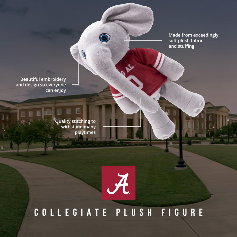 Plushible Alabama football plush emblem for game-day decor and gifts.