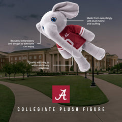 Plushible Alabama football plush emblem for game-day decor and gifts.