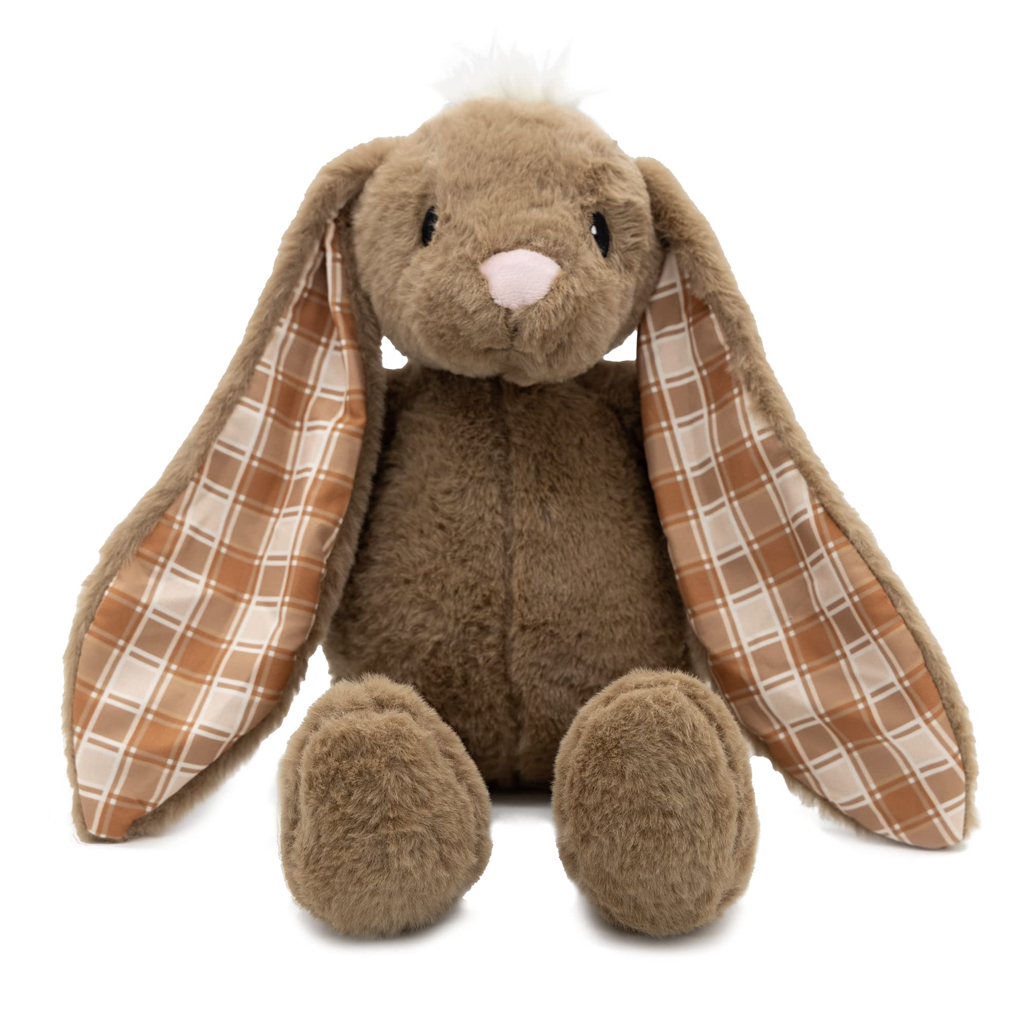 PLUSHIBLE Easter Bunny stuffed animal, 18-inch brown, perfect for cuddles and imaginative play.