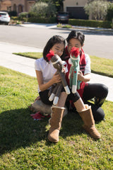 Plushland Brown Original Sock Monkey 20 inches length, a sizable companion for children.