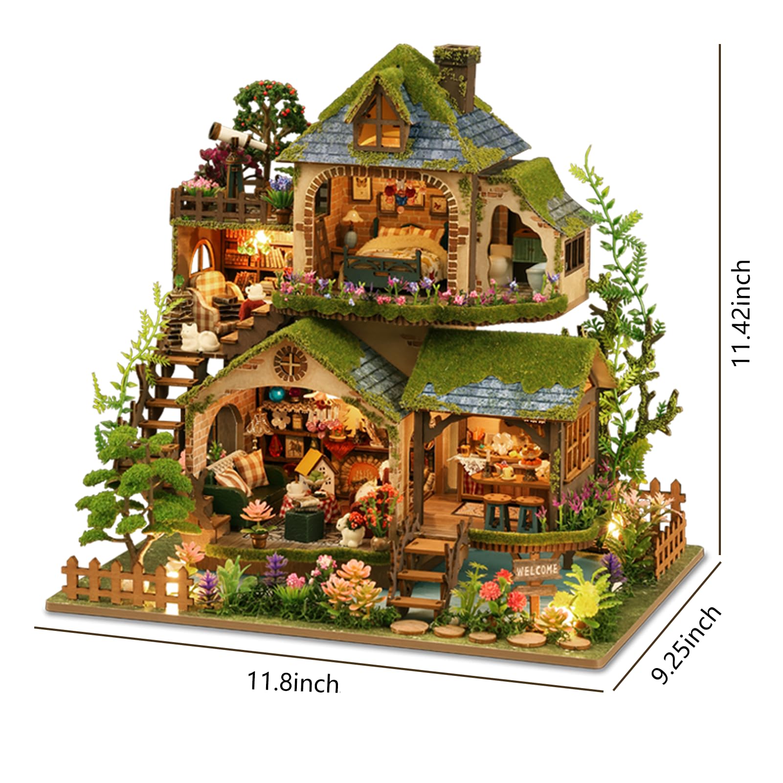 Plustopoy 1:24 scale dollhouse highlights compact, collectible design