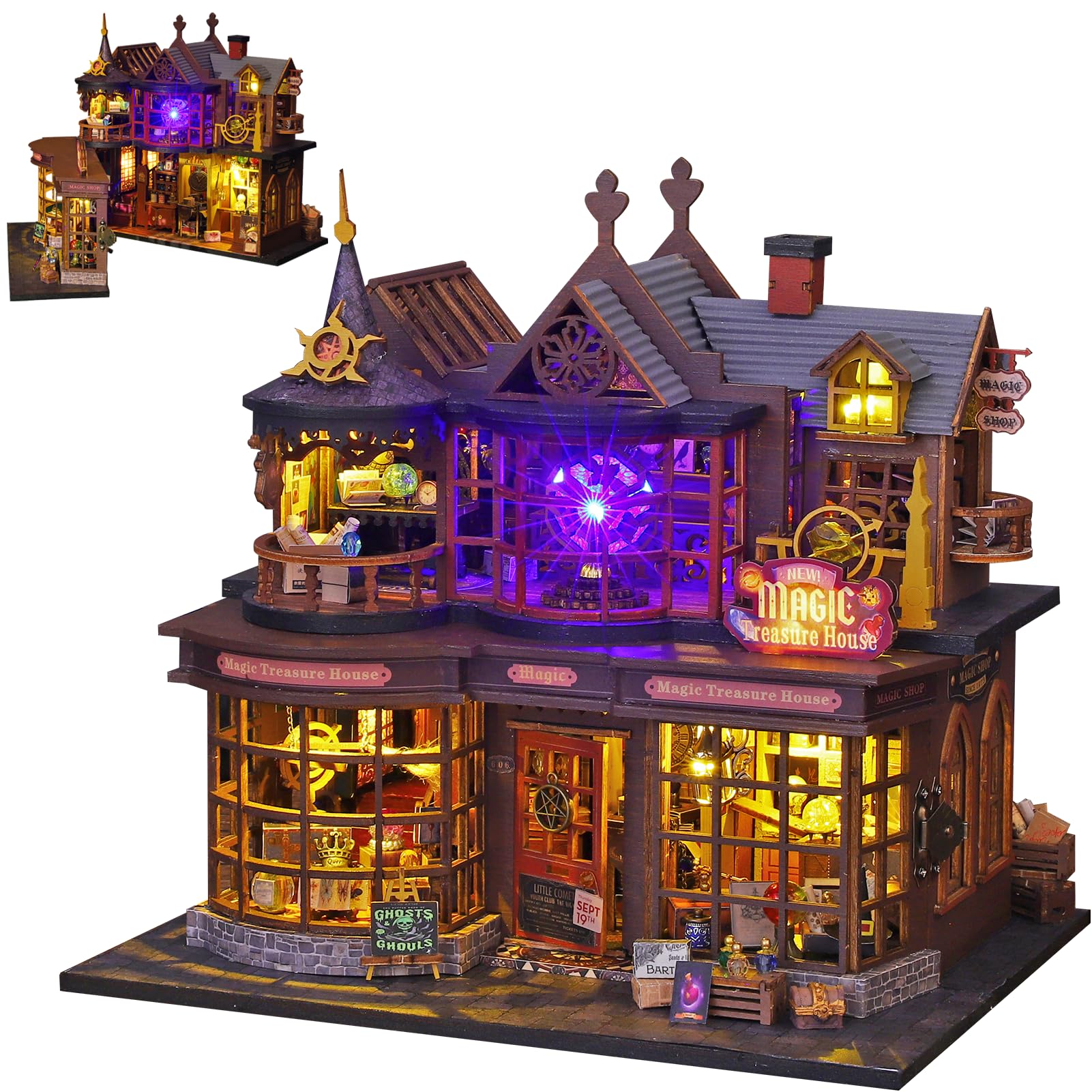 Plustopoy DIY miniature house with open door, inviting hands-on creativity.