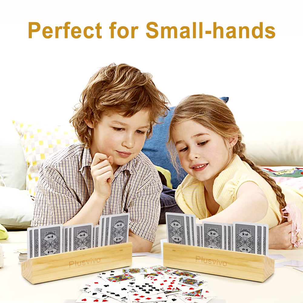 plusvivo card holder two pack highlights convenient set for two players.