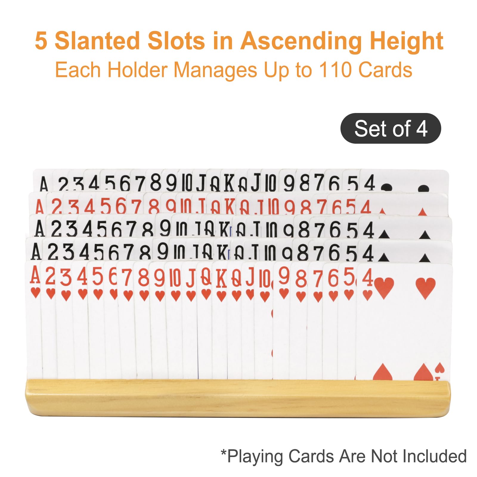 Plusvivo card holders up to 110 cards ideal for two decks.