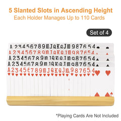 Plusvivo card holders up to 110 cards ideal for two decks.