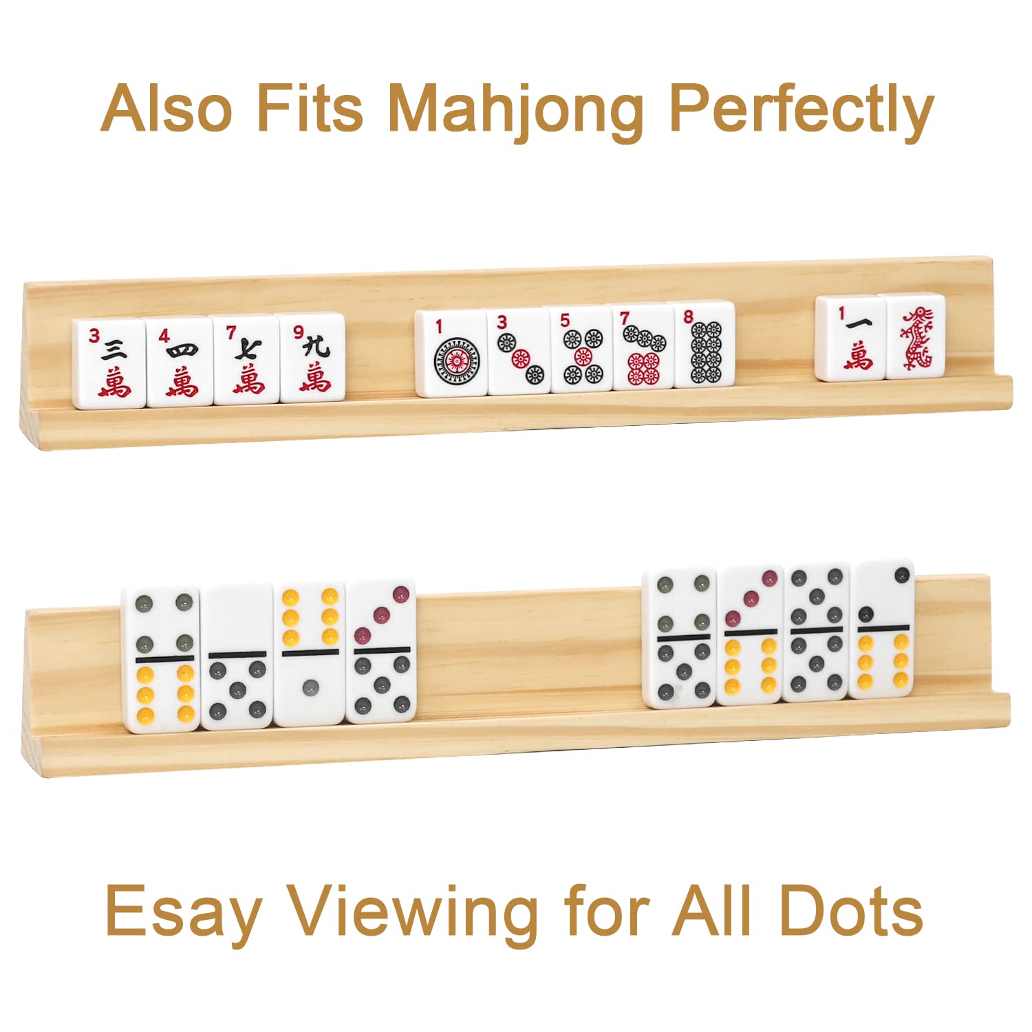 Plusvivo domino dots view bevel design helps players see every tile clearly.