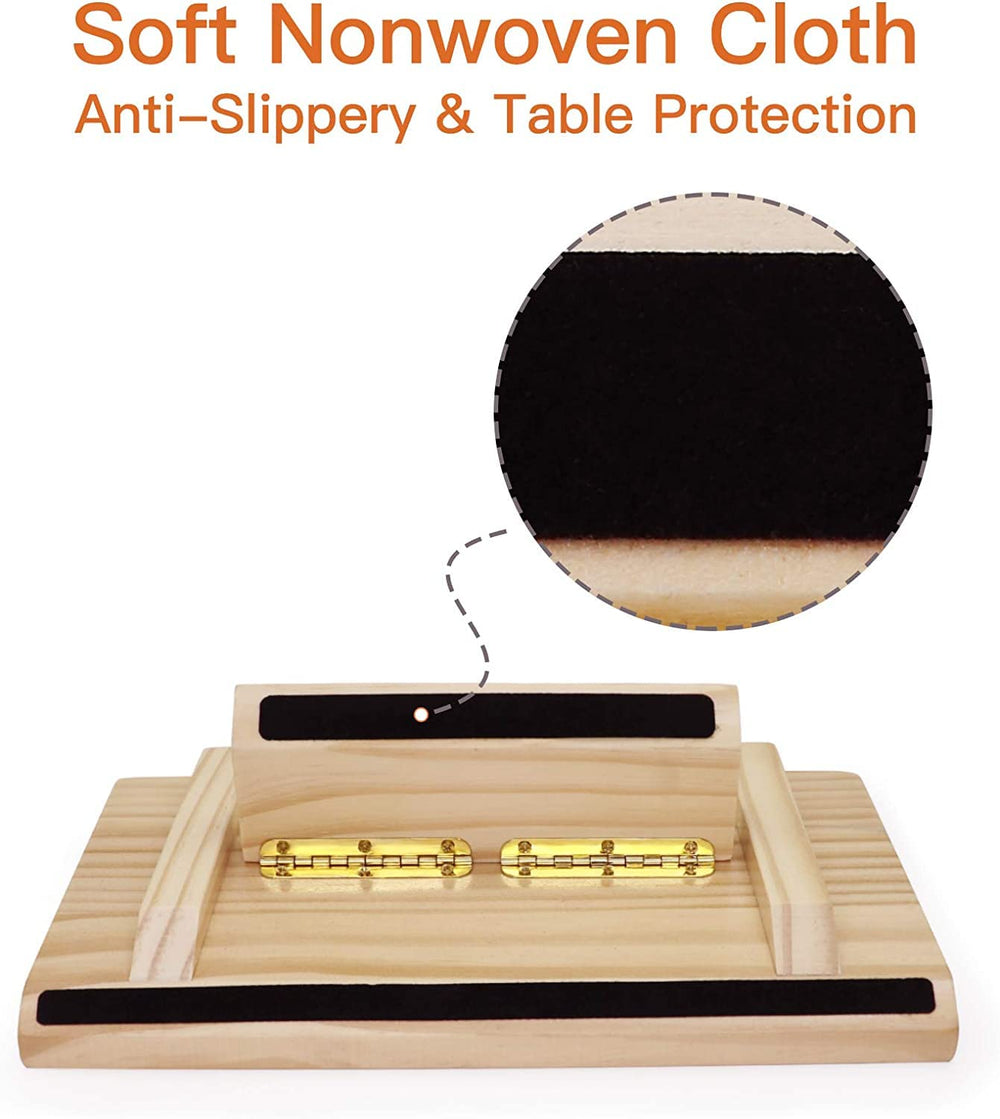 Plusvivo pine racks with soft felt bottom protect tables and prevent slips