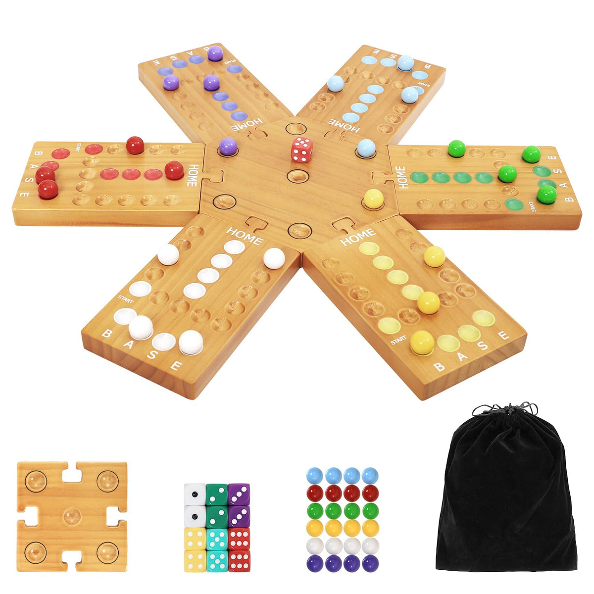 Plusvivo marble board game assembly for quick setup and easy storage