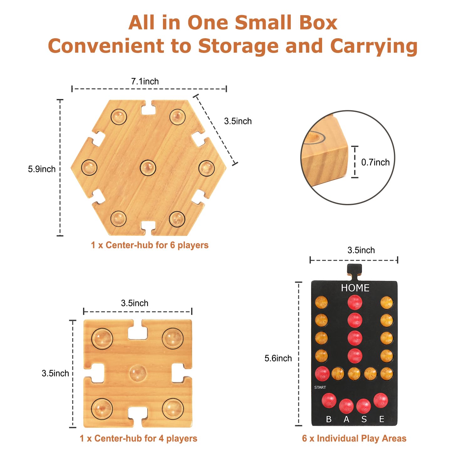 Plusvivo Marble Board Game with storage bag keeping components organized