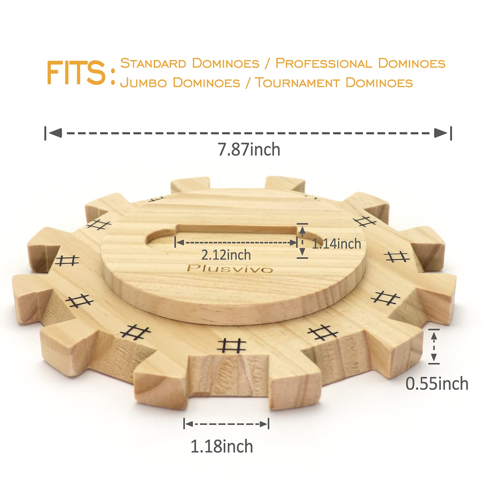 Plusvivo 70-sheet score pads keep quick, neat scores for up to 12 players.