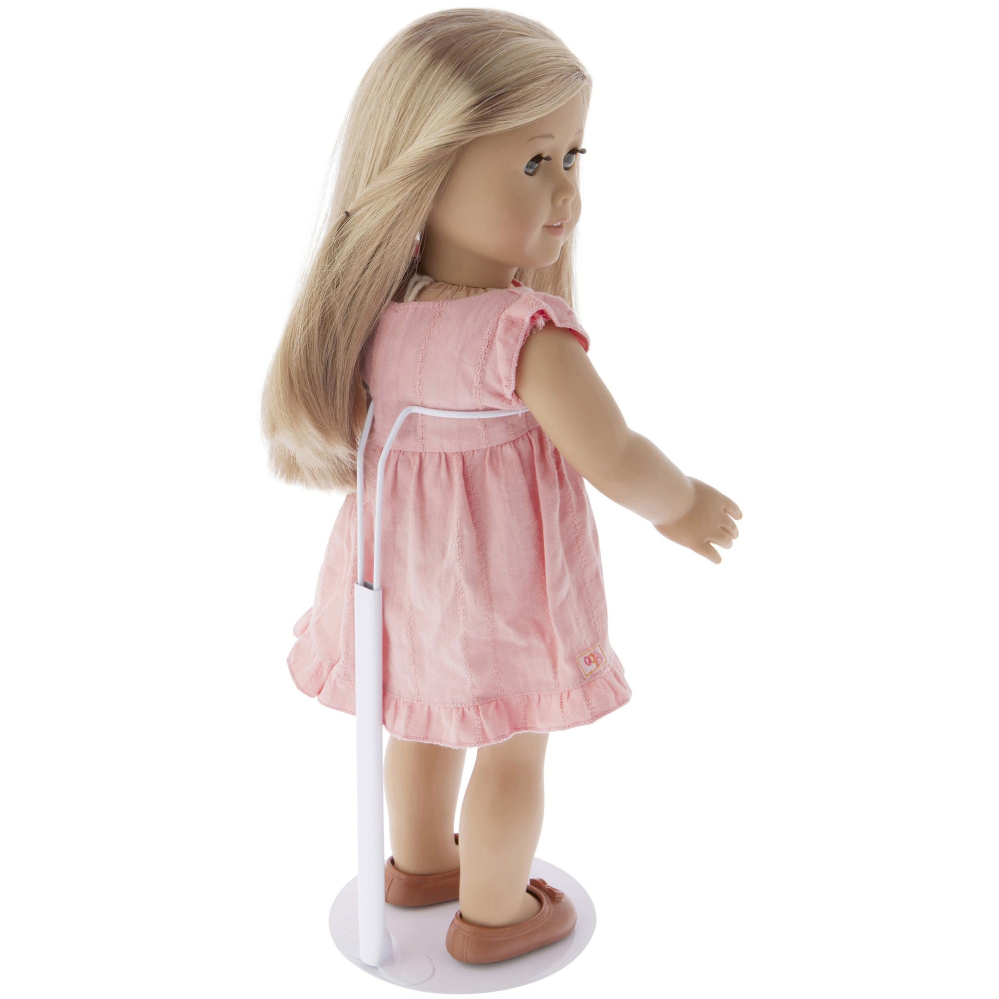 Plymor DSP-90W white doll stand base diameter provides stable support