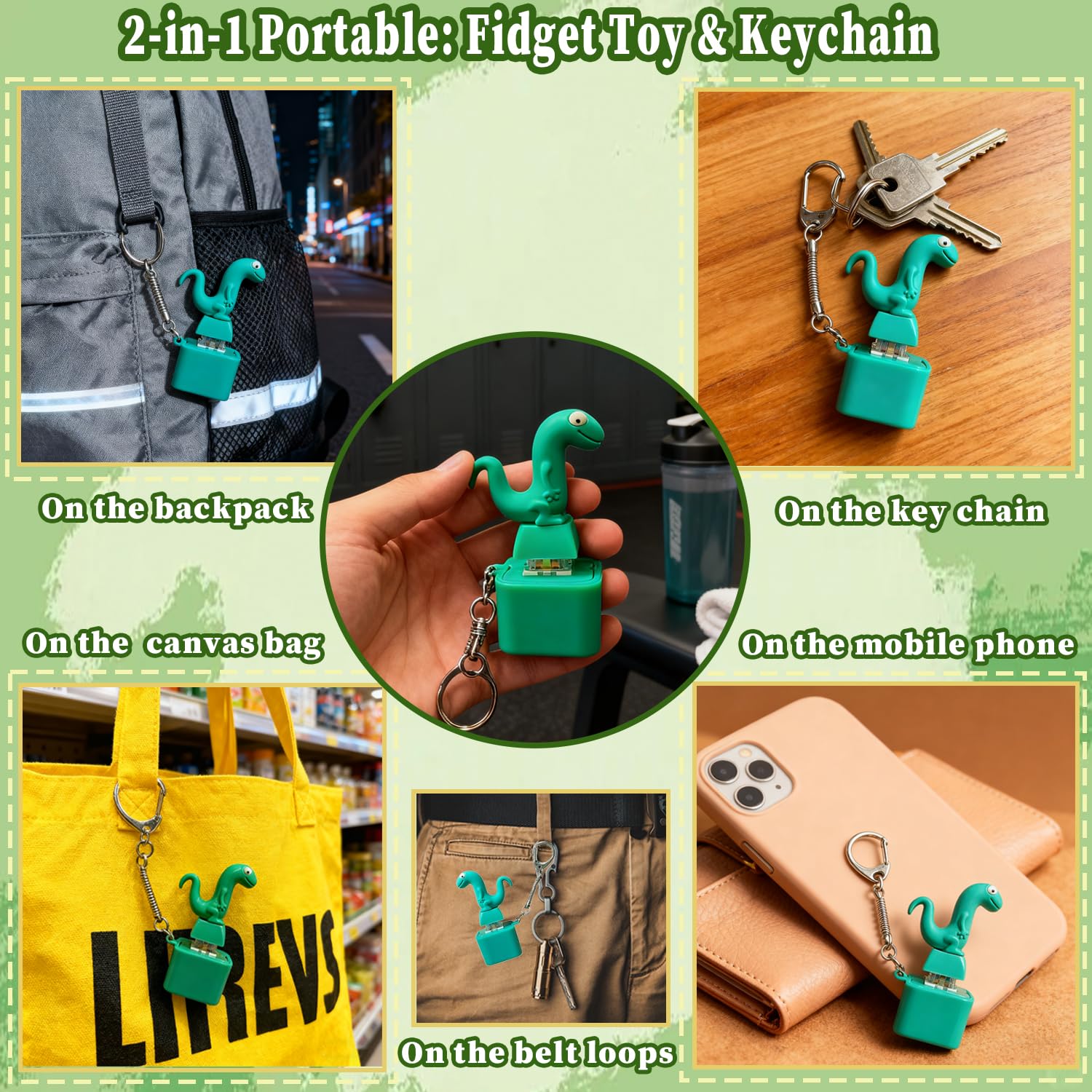 PMDYBY Lizard Keychain doubles as a decorative, functional accessory you can clip anywhere.