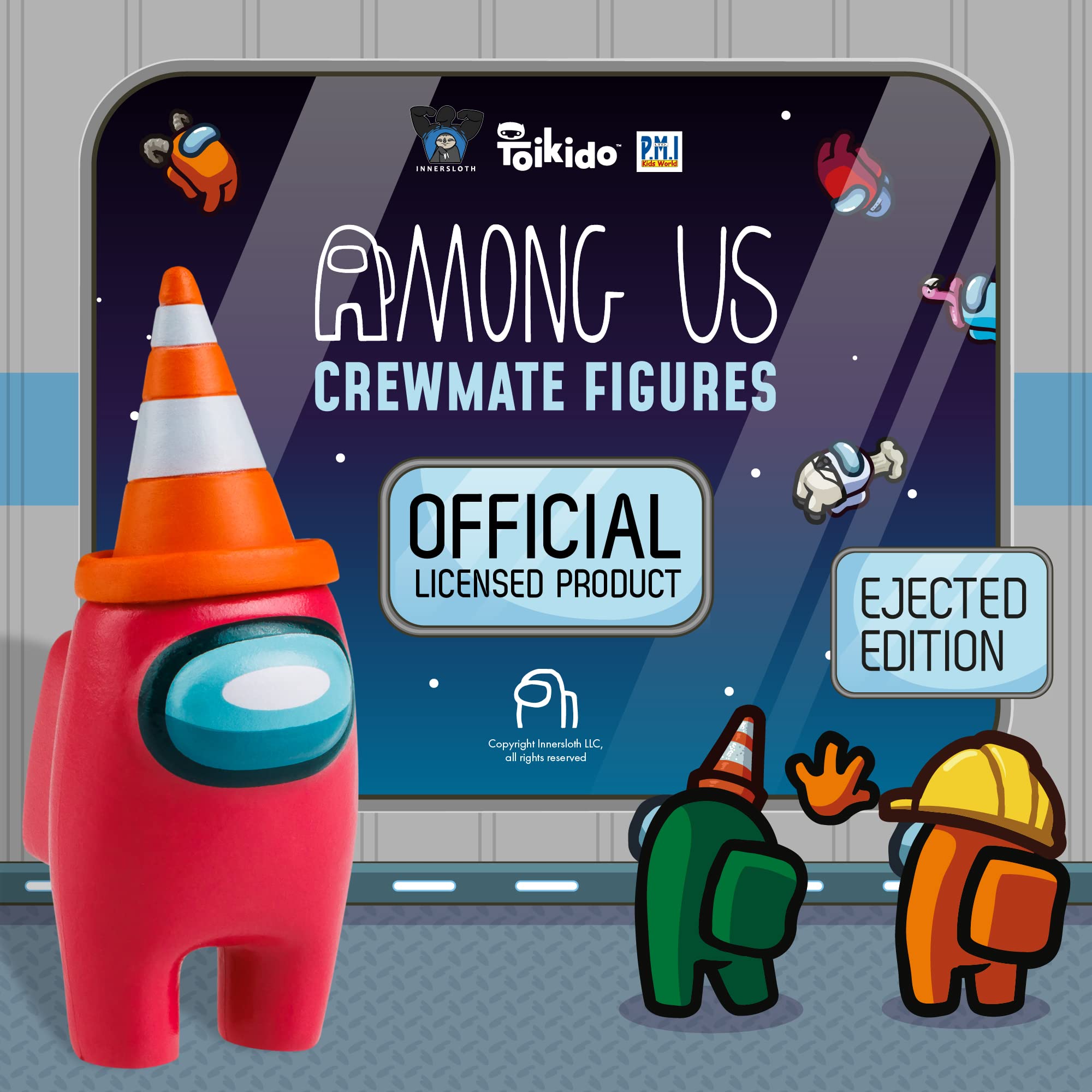 P.M.I. Among Us Series 3 colorful crewmate figurine for shelf display