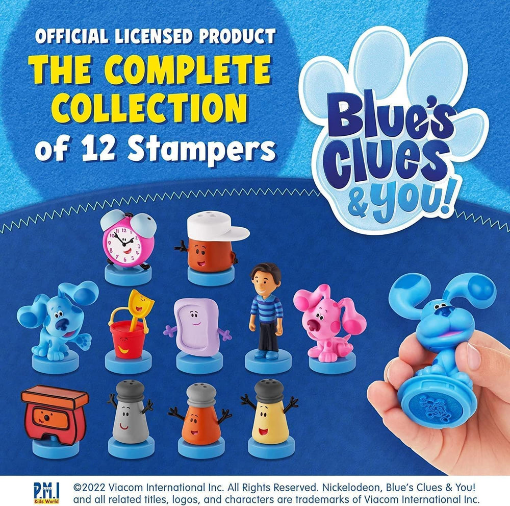 P.M.I. Blue's Clues Magenta figure stamp for imaginative play