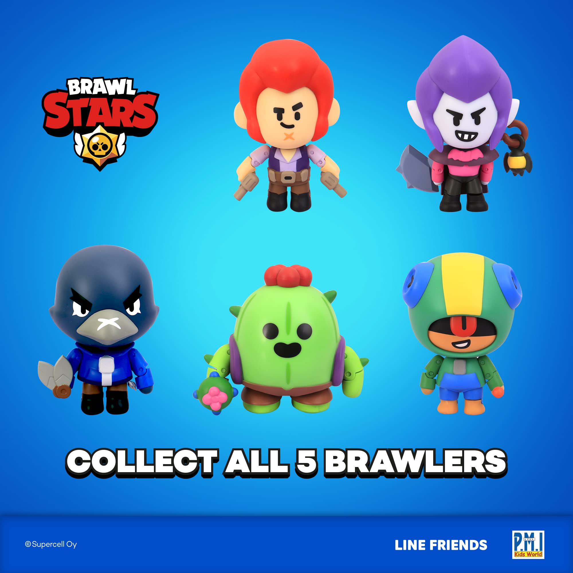 P.M.I. Brawl Stars Bo & Crow packaging with official branding.