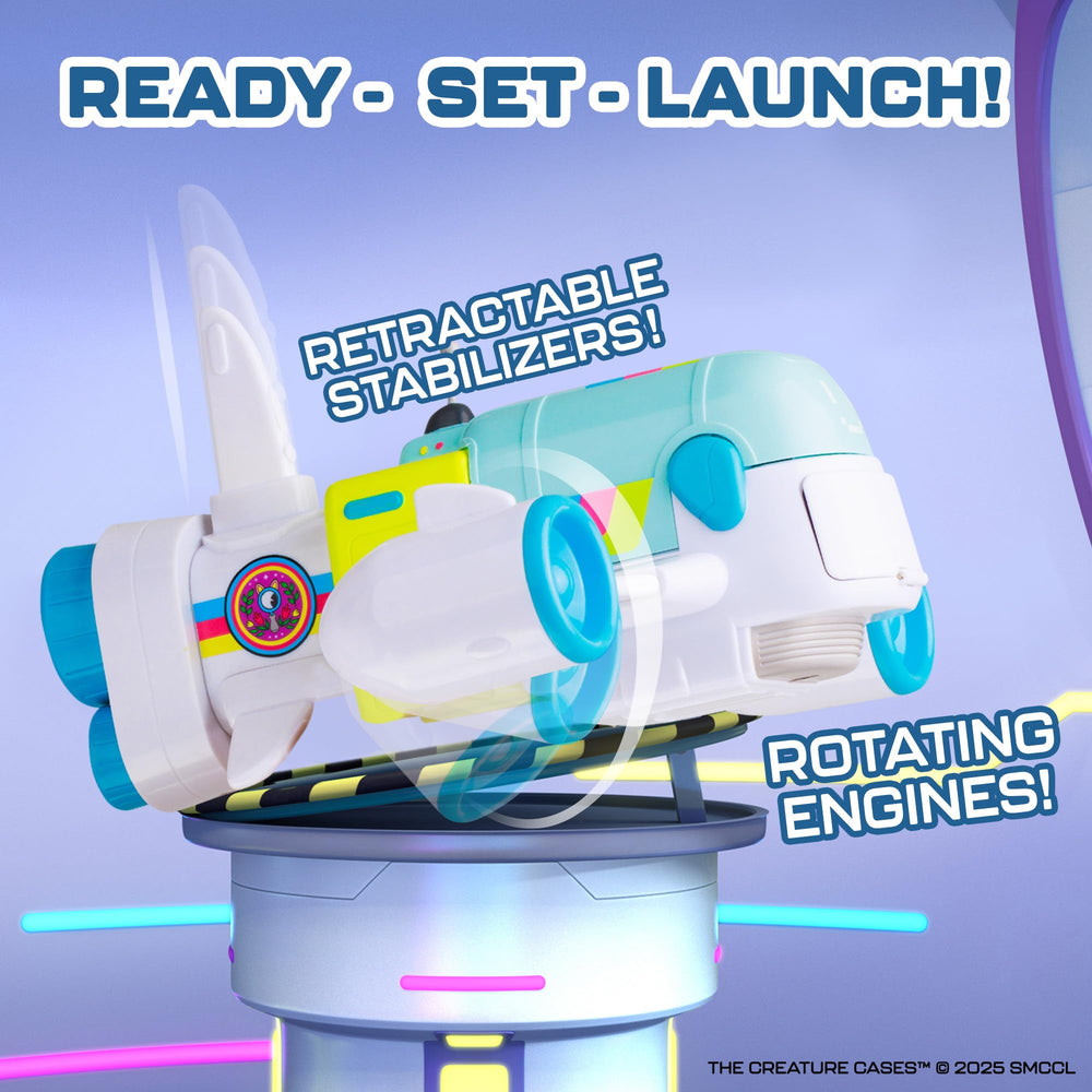 P.M.I. R.O.N. Jet Playset moving parts create dynamic action for storytelling.