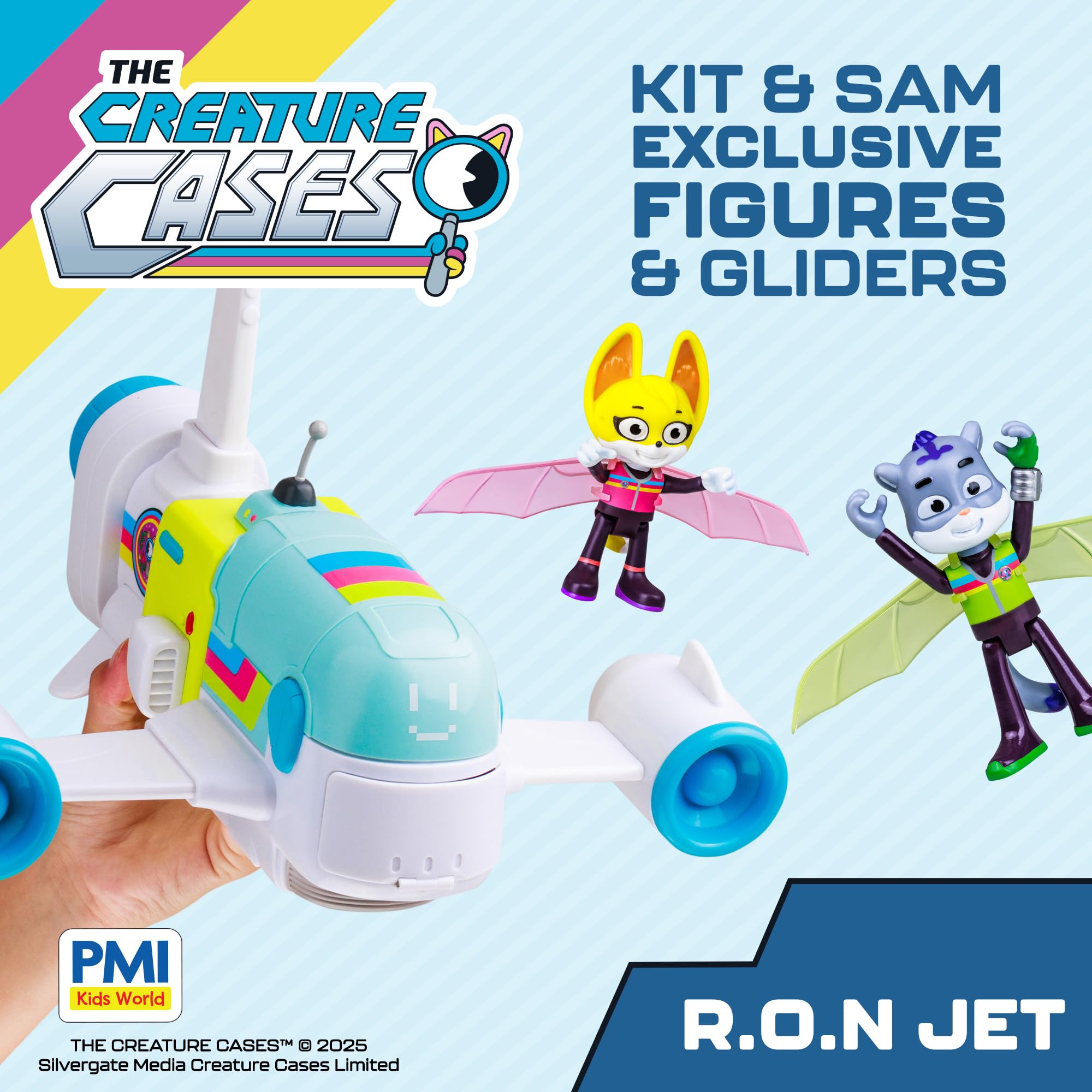 P.M.I. R.O.N. Jet Playset transforming design enables seamless switch from flight to mission mode.