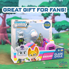 P.M.I. Creature Cases water motorcycle compatible with 3-inch figures for complete missions.