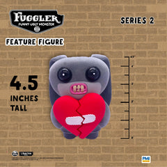 Fuggler figure on a shelf, ready-to-display collectible setup.