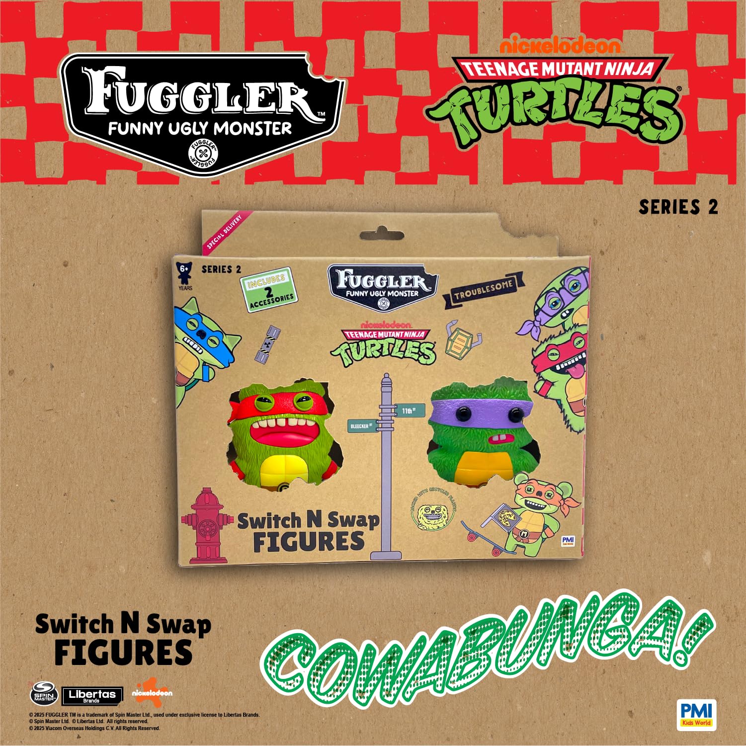 P.M.I. Fuggler set demonstrating unpredictable combinations for imaginative play.