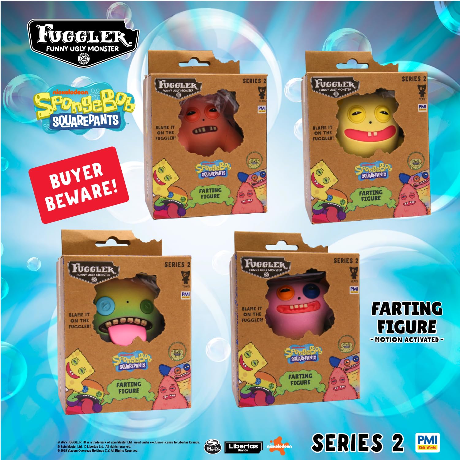 P.M.I. Fuggler official licensed design boosts display appeal.
