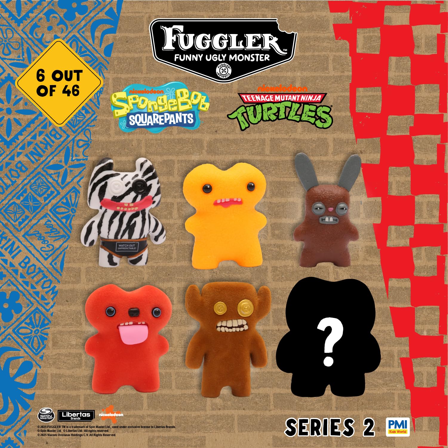 P.M.I. Fuggler Series 2 six-pack collection is display-ready.