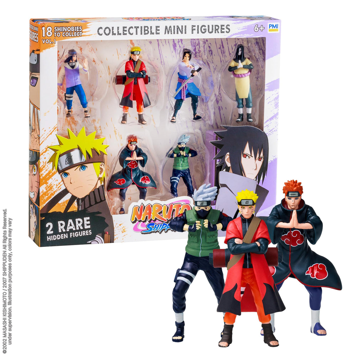 P.M.I. Naruto Shadow Clone Pose figure for display and collection