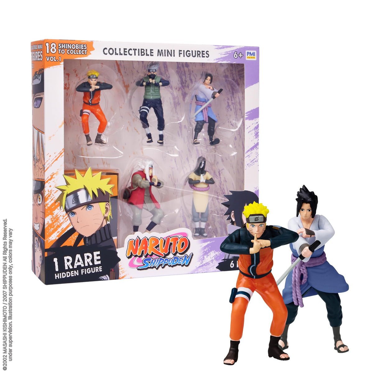 P.M.I. Naruto shadow clone figure for vibrant display and collection.
