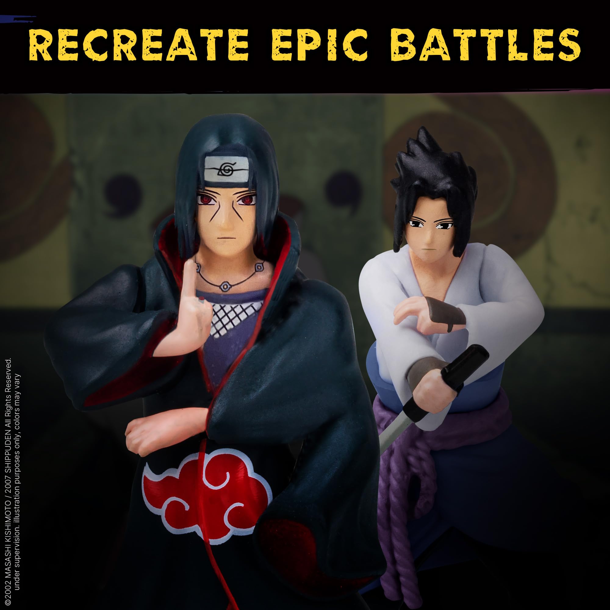 P.M.I. Sasuke mangekyo sharingan figure for dramatic display.