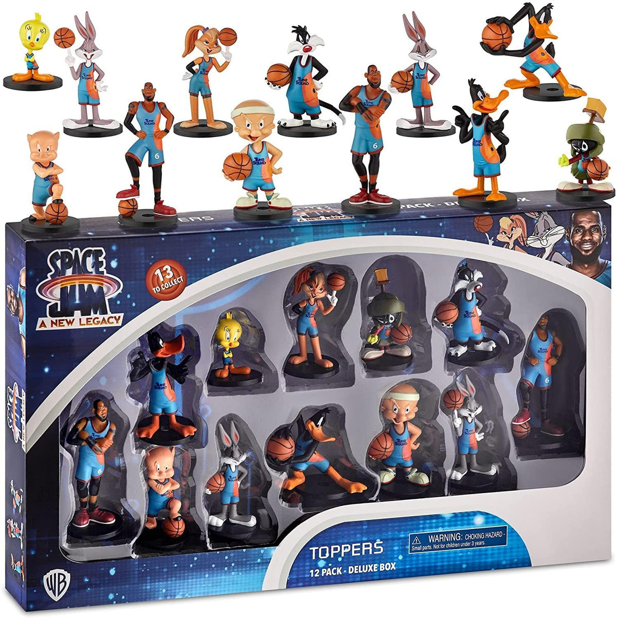 P.M.I Space Jam pencil topper Bugs Bunny in basketball pose for desk display