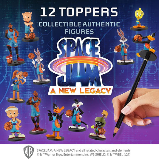P.M.I Space Jam pencil topper Daffy Duck in dribble pose for playful desk decor