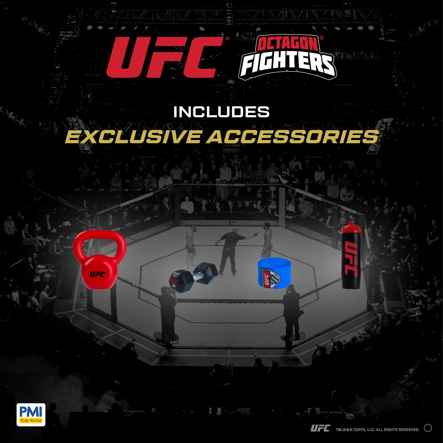 PMI UFC 2.5-inch Brian Ortega figure in dynamic pose, great for display and play.