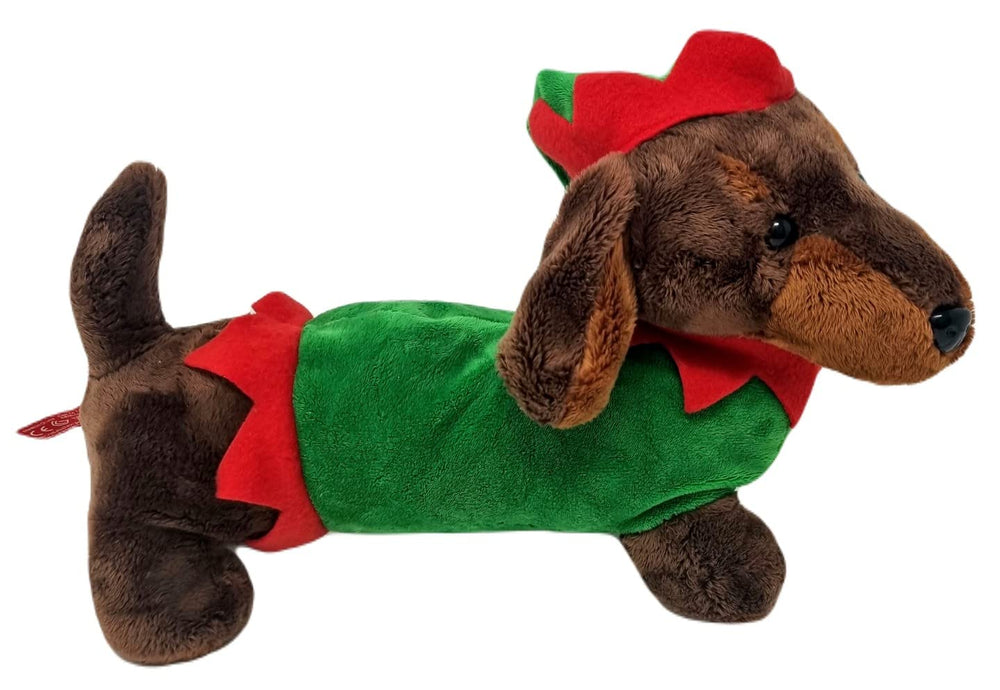 PMS Christmas display plush dog ideal for festive shelves
