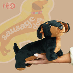 PMS Sausage Dachshund Plush Toy adds whimsy to a child’s bedroom decor.