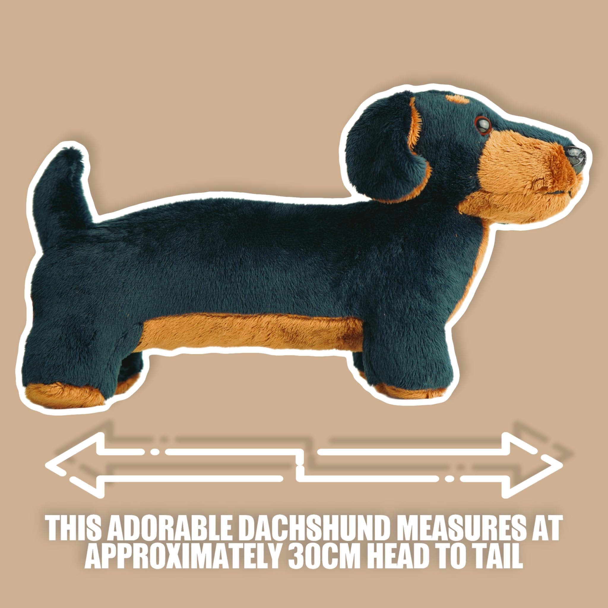 PMS Sausage Dachund Plush Toy durable stitching for long-lasting use.