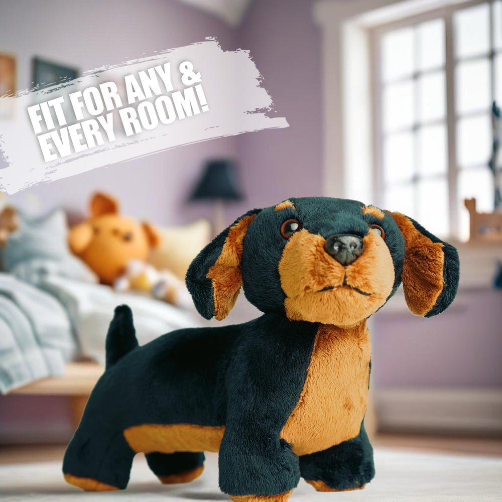 PMS Sausage Dachshund Plush Toy soft texture for cozy snuggles.