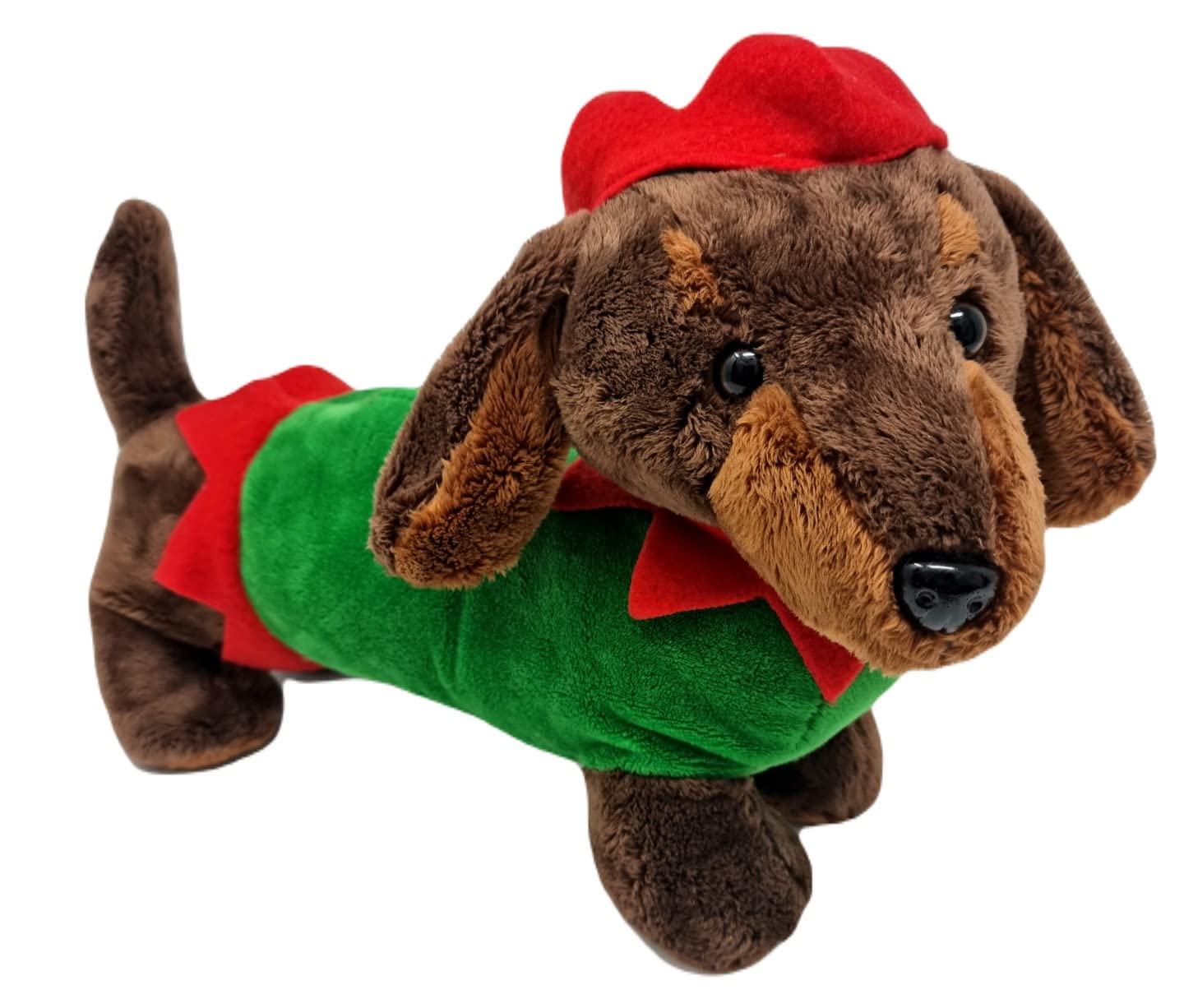 PMS Soft-fabric Weiner Dog plush close-up highlights comforting texture