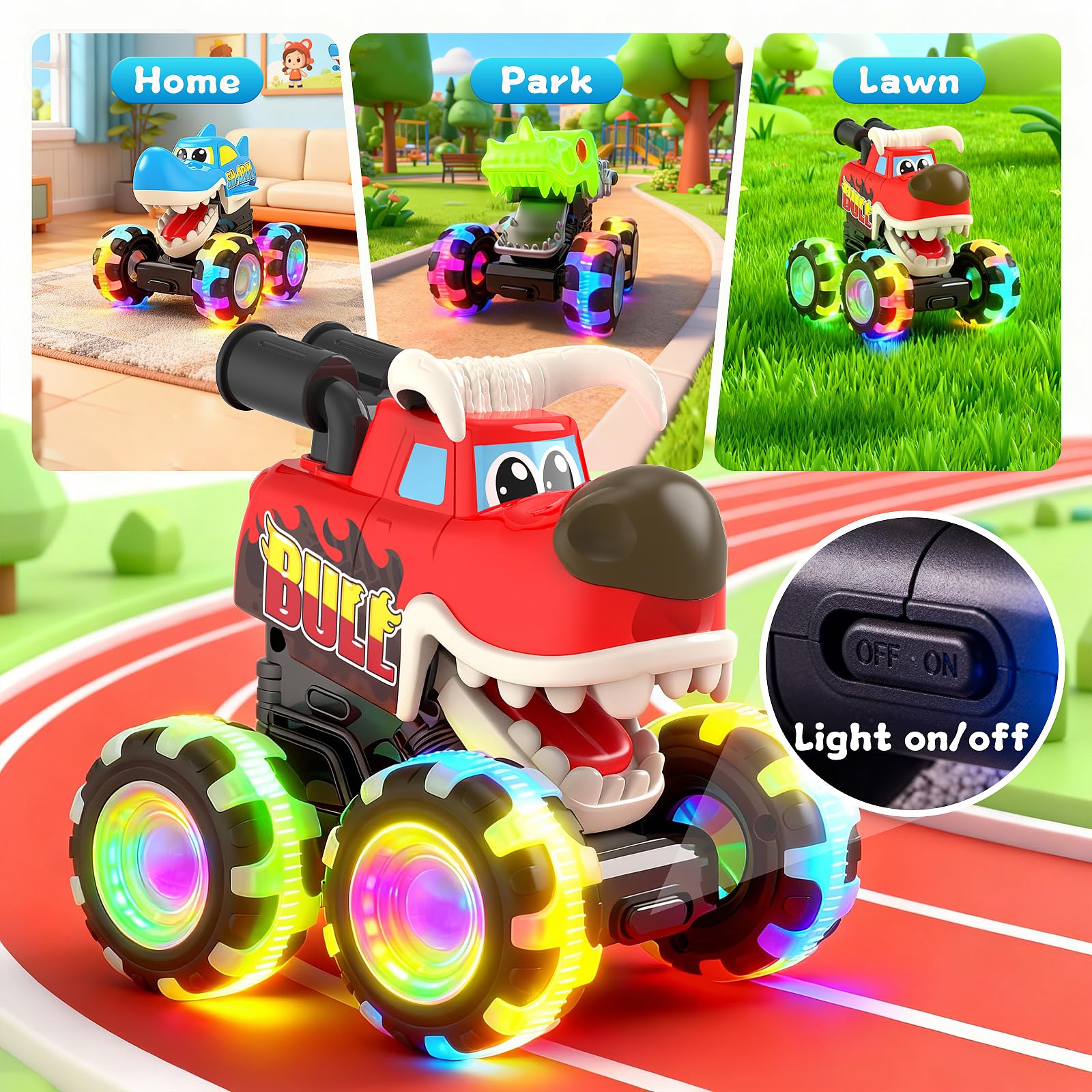 Pnooe Monster Truck mouth moves for realistic play.